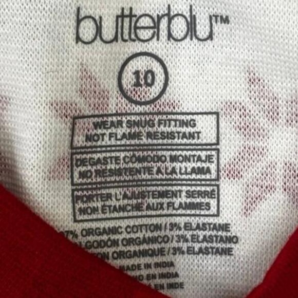 NWT White & Red Snowfall Snuggle Pajama Set – Nordic Winter Vibes Size 10 - Picture 5 of 6